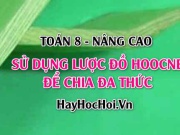 Lược đồ Hoocne: Cách sử dụng để chia đa thức và bài tập vận dụng (Toán 8)
